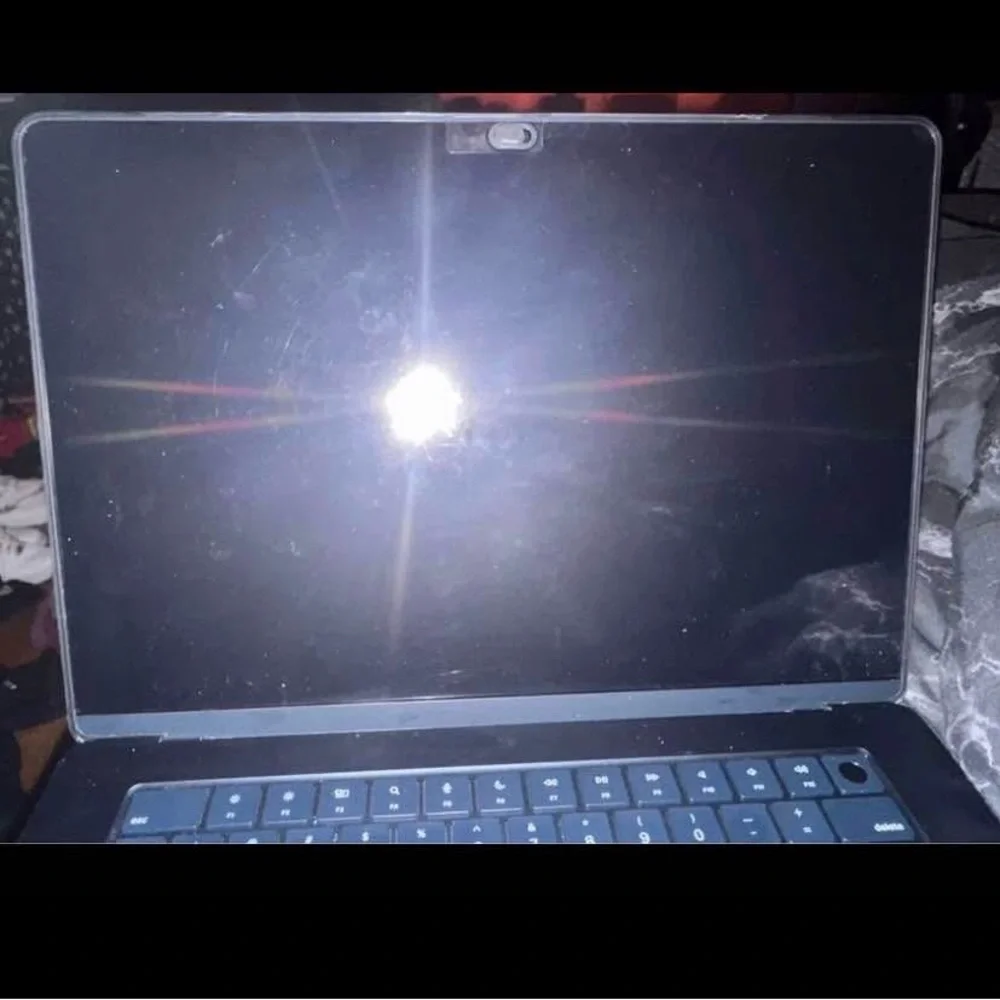 Apple MacBook Air with Blue Display